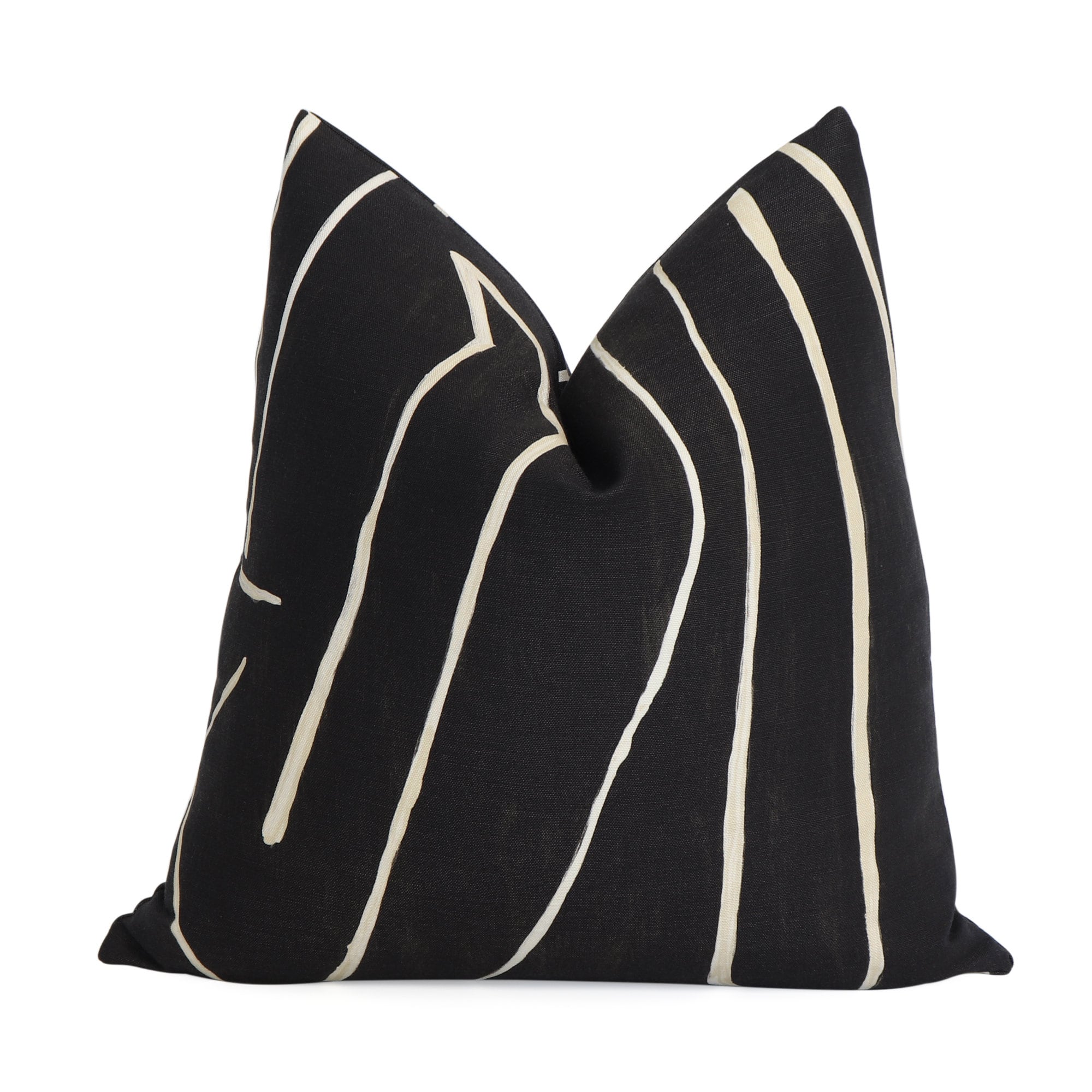 Kelly Wearstler Graffito Pillow Cover - Onyx Beige Decor