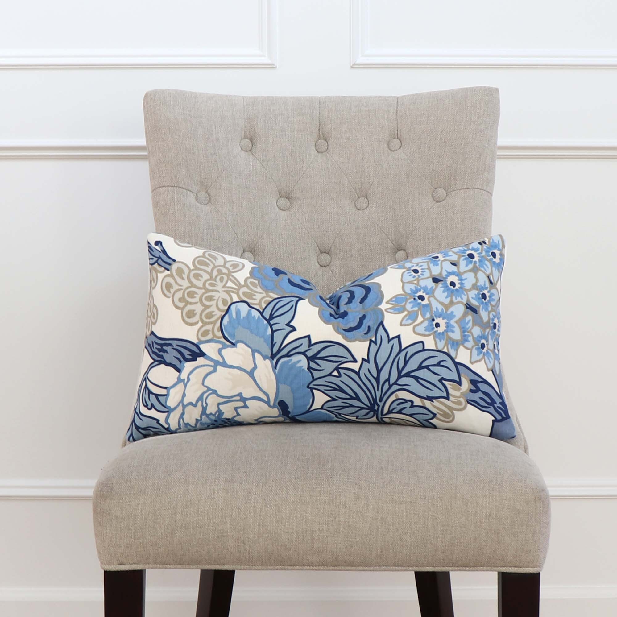 Blue and beige throw pillows 2025