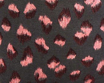 Feline Graphite Rose| 4x4" Fabric Sample