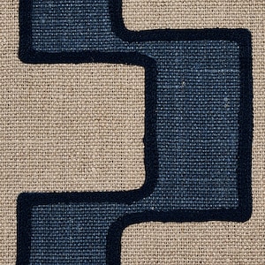 Dixon Embroidered Blue | 4x4" Fabric Sample