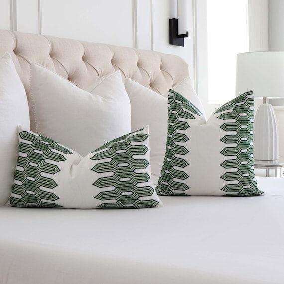 How to Arrange Pillows On a Queen Bed, All handmade home decor including throw  pillow covers
