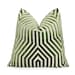 Schumacher Vanderbilt Lettuce Pillow cover, 18' 20', 22', 24', 26' or Lumbar Zippered Pillowcase, Velvet Cushion, Green Velvet Pillow 