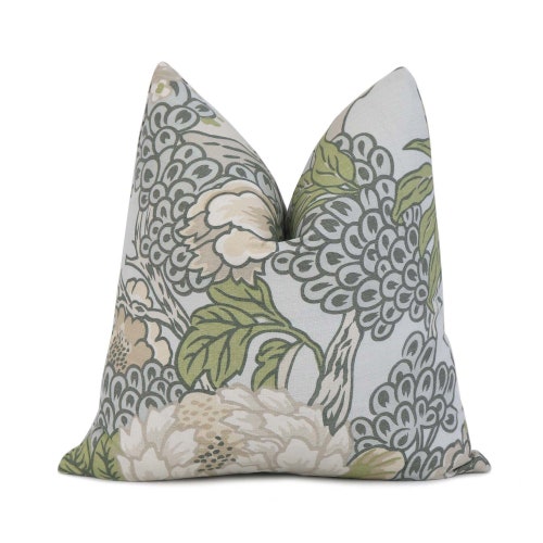 Thibaut Cairo Green Floral Throw Pillow Cover Case With Etsy