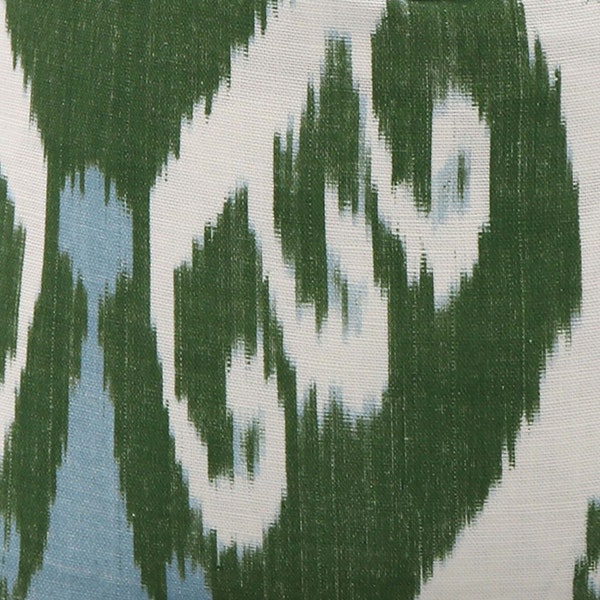 Thibaut Indies Ikat Green | 4x4" Fabric Sample