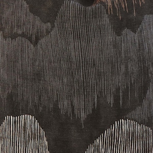 Kelly Wearstler Cascadia Noir | 4x4&quot; Fabric Sample