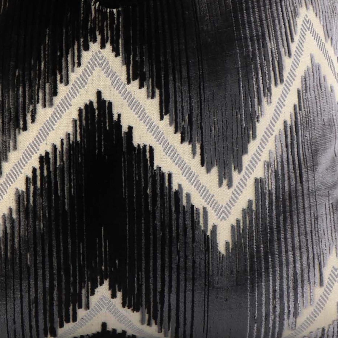 Schumacher Shock Wave Platinum Black 4x4 Fabric Sample Etsy