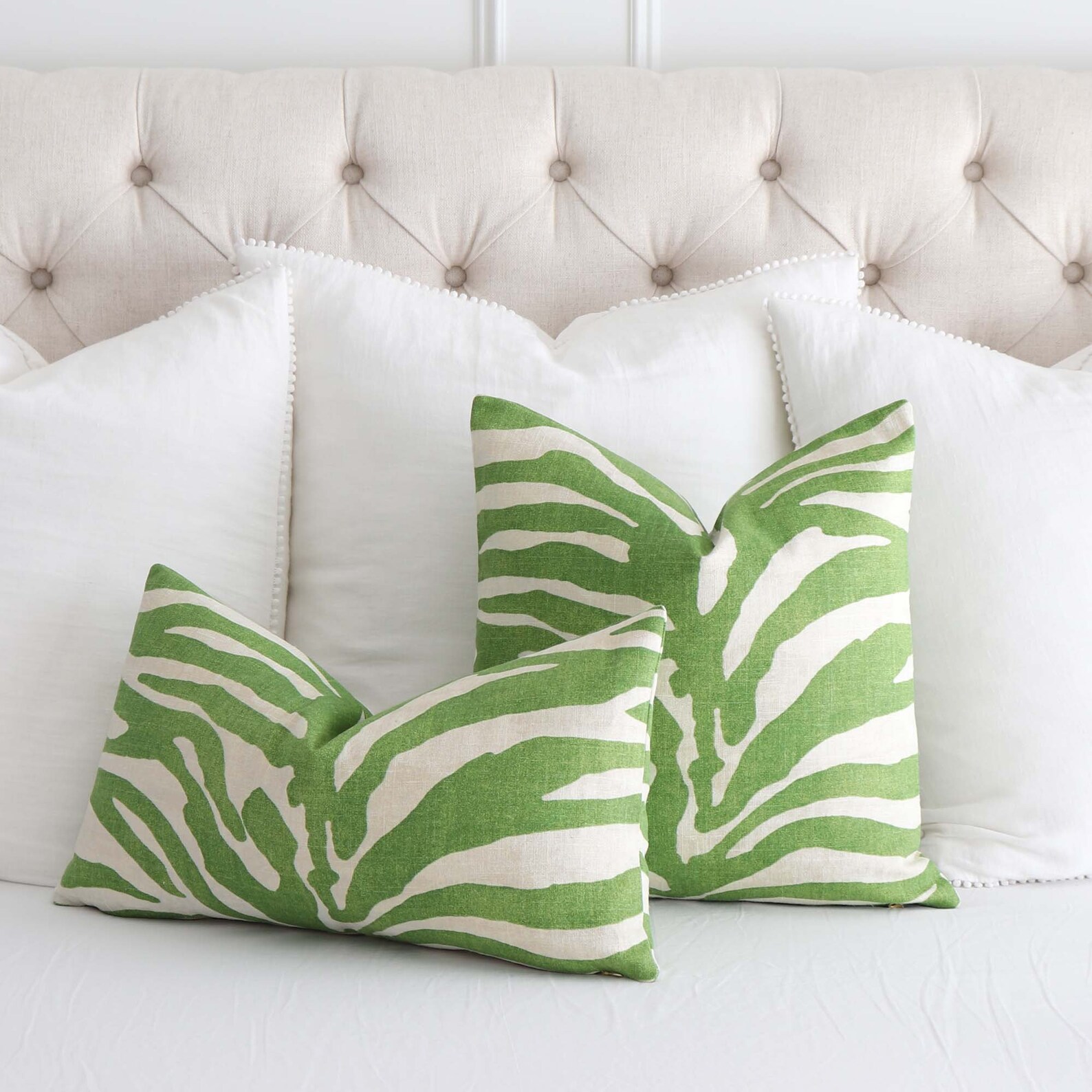 Thibaut Serengeti Zebra Green Throw Pillow Cover With Zipper Etsy