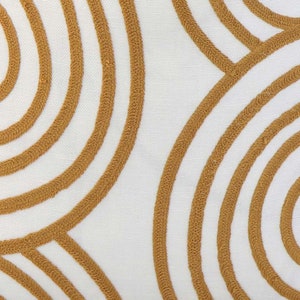 Giraldi Embroidery Gold | 4x4&quot; Fabric Sample