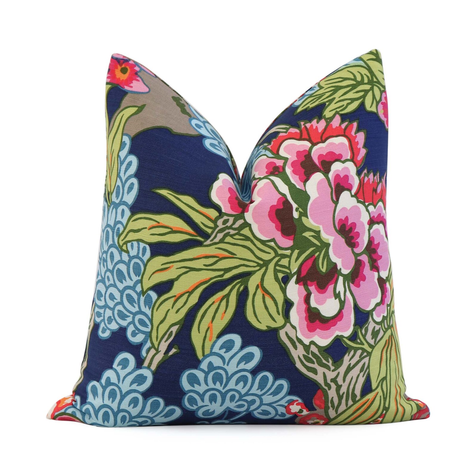 Thibaut Honshu Navy Throw Pillow Cover With Zipper Large Etsy