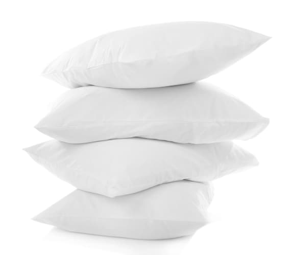 White Goose Feather & Down Pillow Insert - 18 x 18, Luxury Pillow Insert