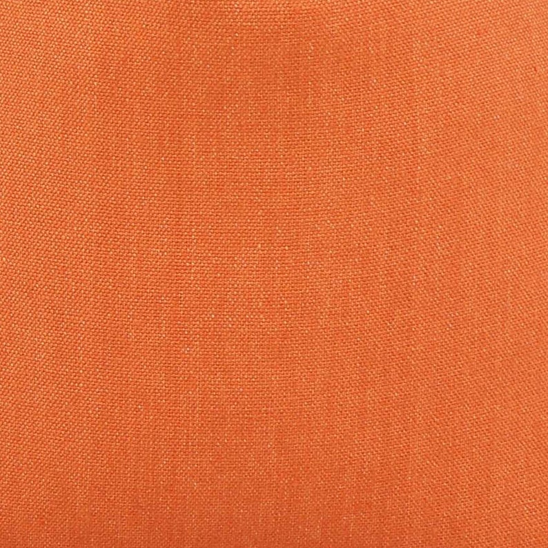 Relaxed Linen Throw Pillow Cover in Pumpkin Orange for Bedding, Lumbar Slip Case with Zipper in Solid Bright Neutral Color, Custom Size, Tay image 8