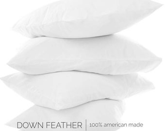 R-TEX Down/Feather Pillow Inserts 25/75 with Polyester Cover