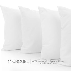 Pillow Inserts, Down Pillow Inserts, Indoor Cushion Insert, Lumbar Rectangle Forms, Pillow Form, Pillow Stuffing, Poly Microgel Alternative image 4