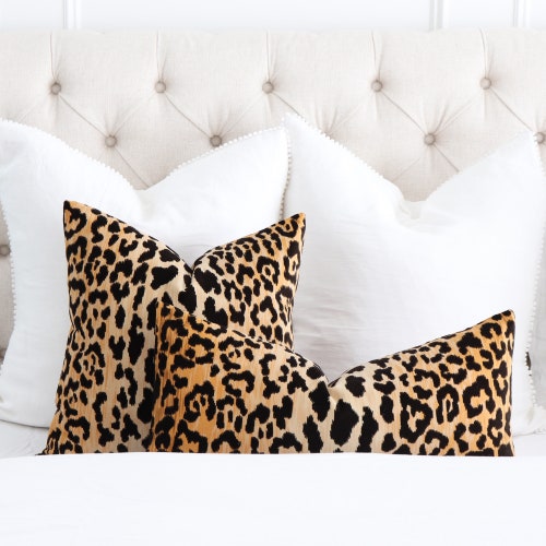 leopard print accent pillows