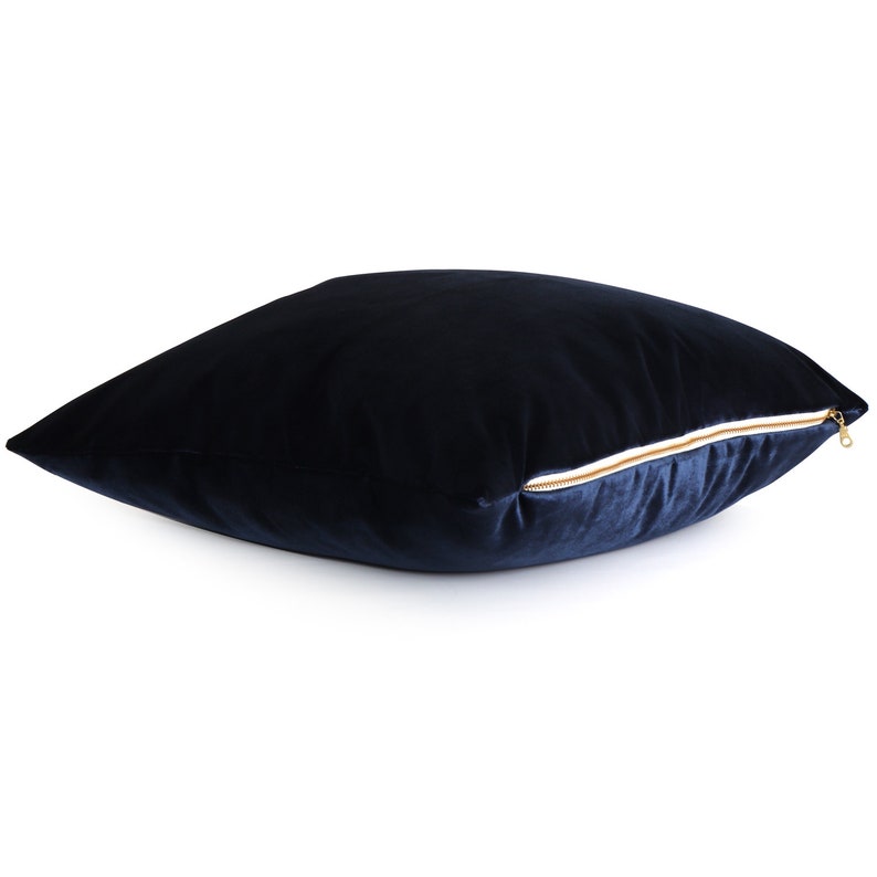 Blue Velvet Decorative Pillow Cover 18x18 20x20 22x22 - Etsy