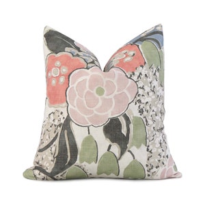 Thibaut Cairo Floral Green Throw Pillow