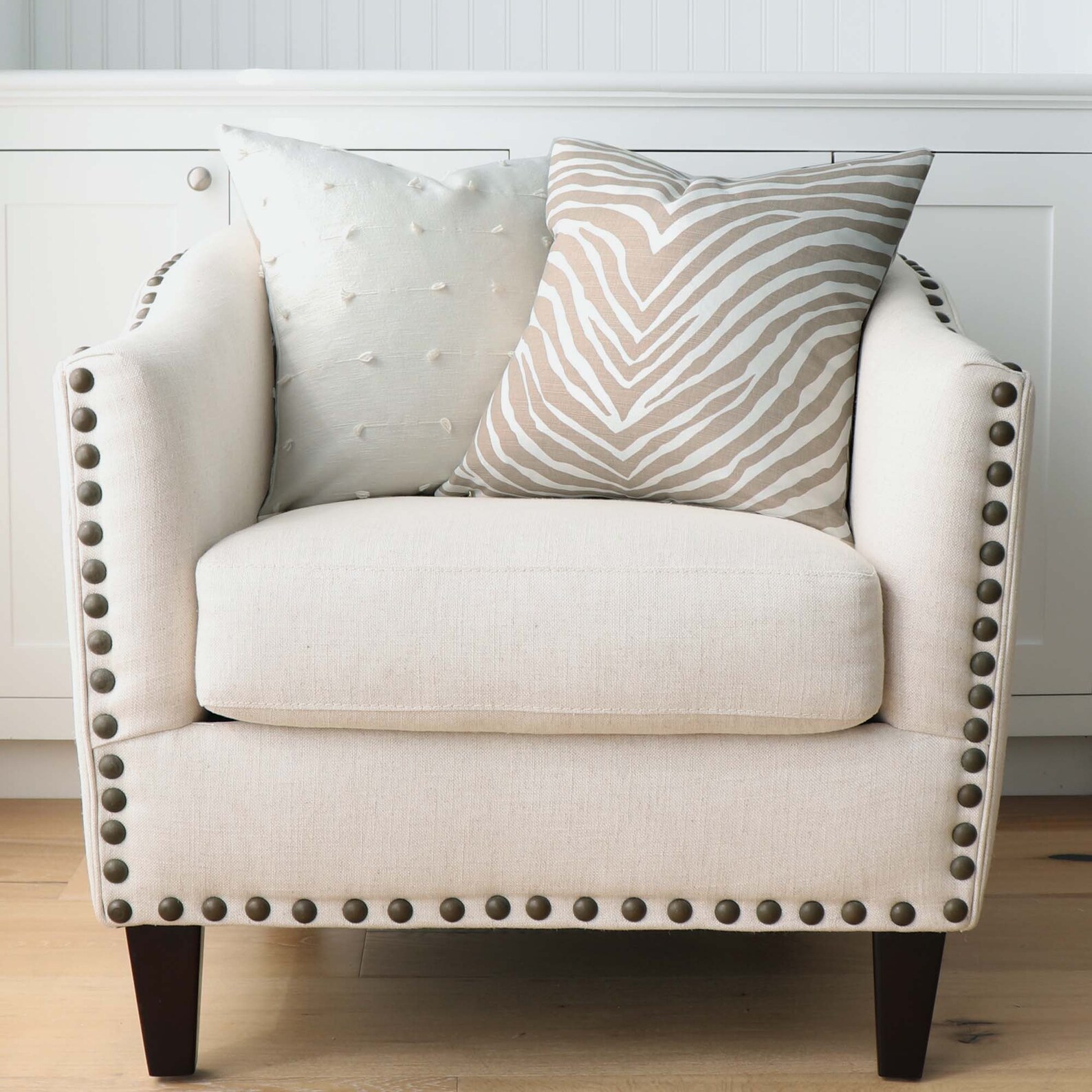 Tan and White Zebra Print Pillow Case with Zipper Zebra Etsy