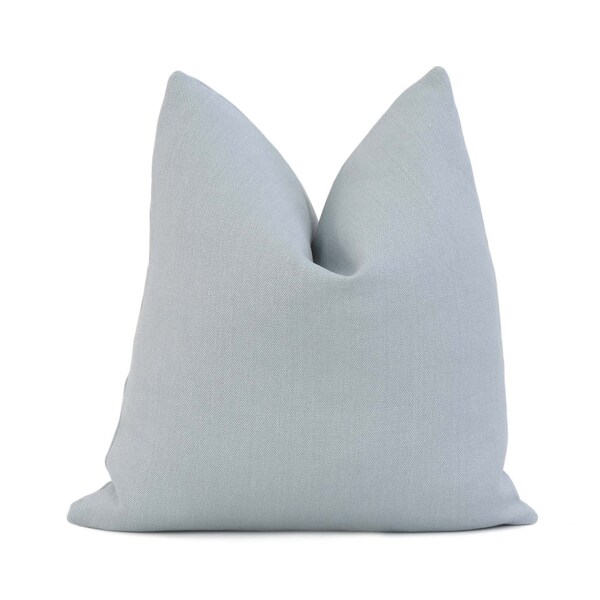 Light Blue Linen Pillow Etsy