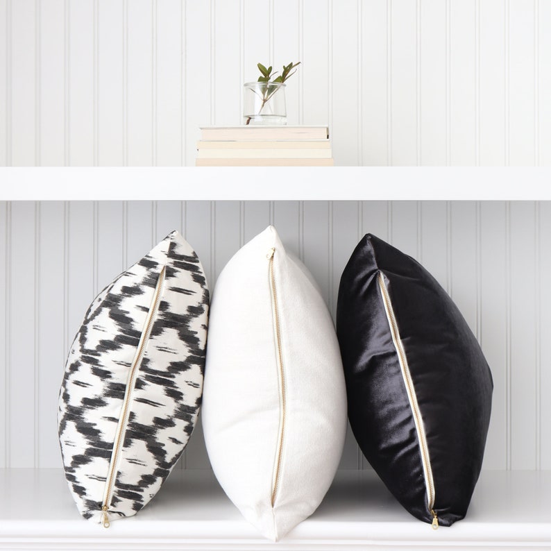 Charcoal Black Velvet Throw Pillow 26x26 24x24 Euro Sham Etsy