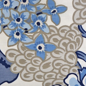 Thibaut Honshu Blue and Beige | 4x4&quot; Fabric Sample