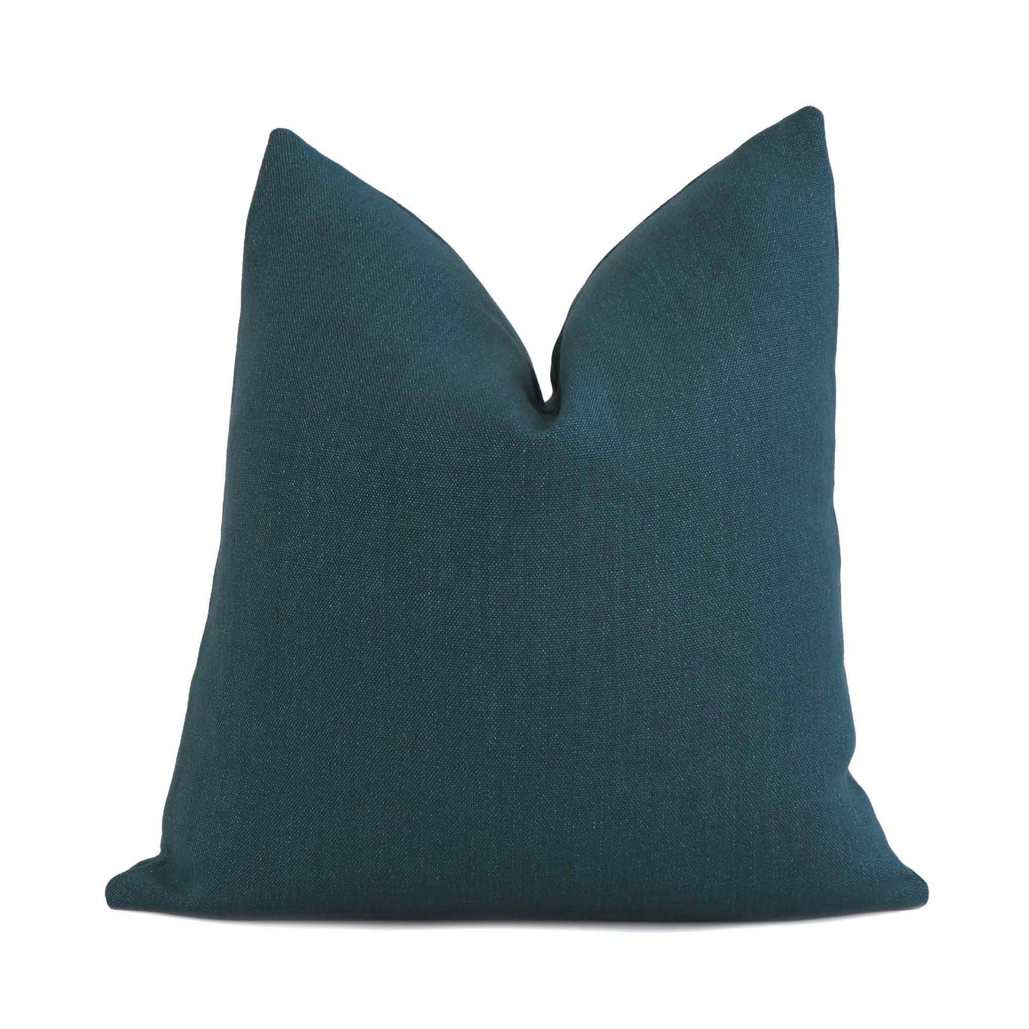 peacock blue throw pillows