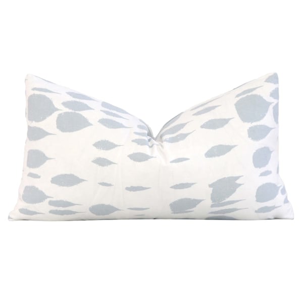 Blue and White Rectangle Pillow Etsy