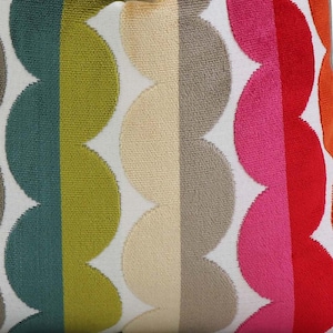 Kravet Curvy Wavy Velvet Stripes | 4x4&quot; Fabric Sample