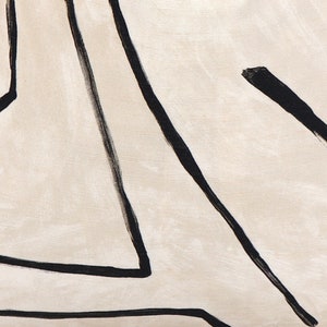 Kelly Wearstler Graffito Linen Onyx | 4x4&quot; Fabric Sample