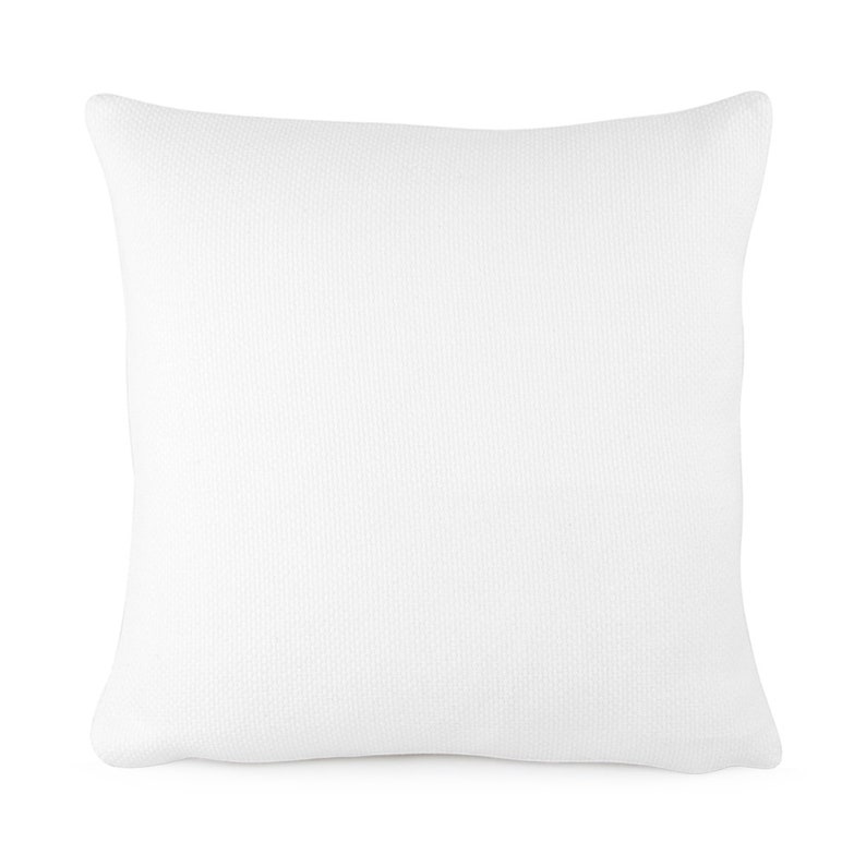 Pure White Textured Weave Pillow Cover 18x18 20x20 22x22 Etsy