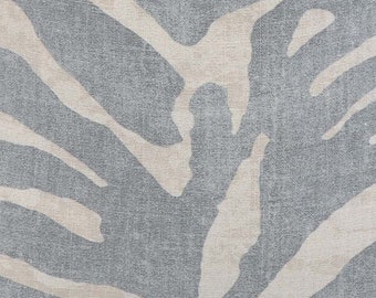 Serengeti Zebra Aqua Blue | 4x4" Fabric Sample