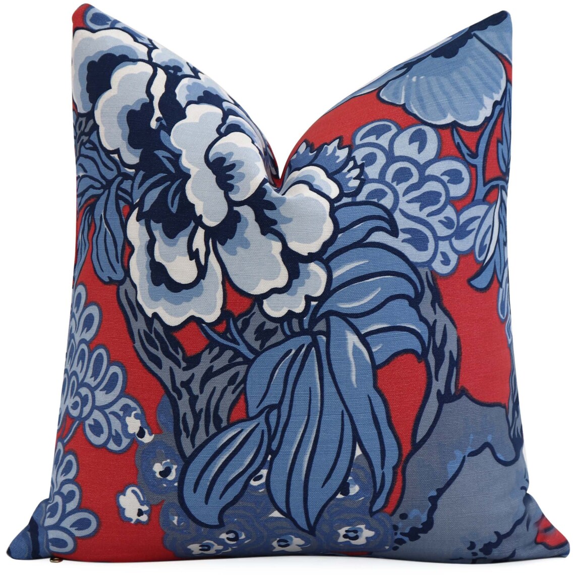 Thibaut Honshu Red and Blue 4x4 Fabric Sample Etsy