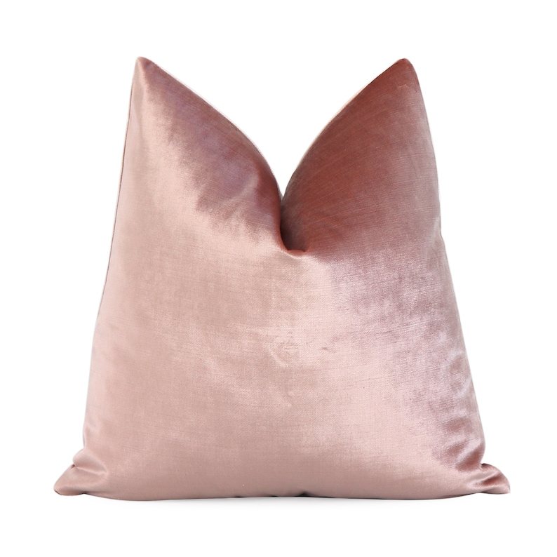 Pink Velvet Decorative Cushion Sham Custom Square Lumbar and Etsy