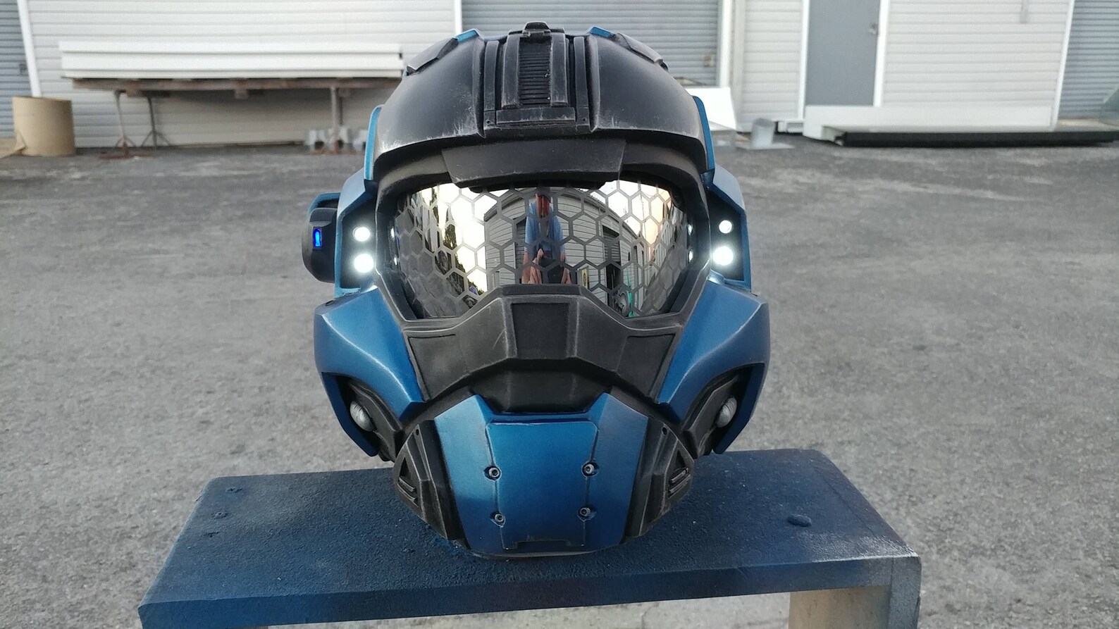 Custom Fanmade Halo 5 Noble Replica Helmet Wearable Etsy