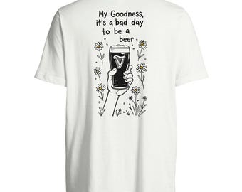 Guinness T-Shirt - My Goodness It's A Bad Day To Be A Beer - Guinness Inspired Funny Tortoise Beer Shirt