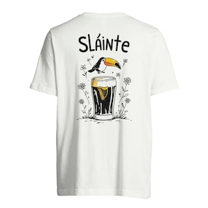 Guinness T-Shirt - Slainte - Guinness Inspired Funny Toucan Beer Shirt - Cheers Irish Shirt