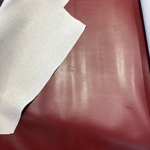 Crimsom red vegan leather