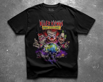 Killer Klowns From Outer Space Shirt, Vintage 90s Horror Movie T-Shirt, Bootleg Cult Horror Tee, Retro 1980s Sci Fi Cinema Graphic Shirt