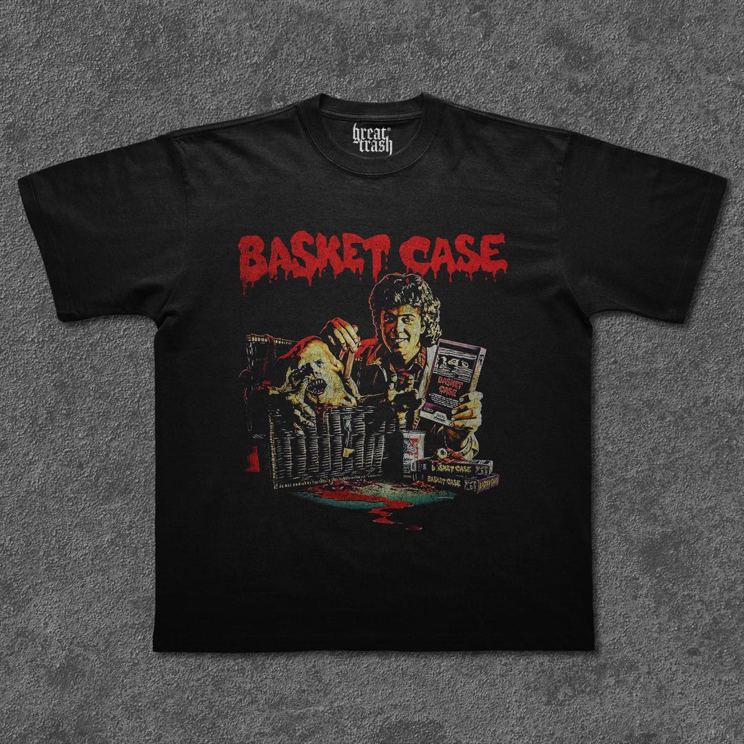 バスケットケースシャツ、ベリアルホラー映画Tシャツ、フランク 