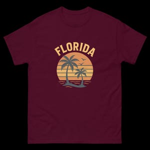 Vintage Florida T-Shirt, Retro Beach Tee, Summer Vacation Gift, Miami Sun Shirt, Ocean Lover Tee, Florida Style Unisex