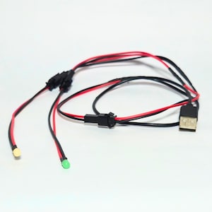 USB-driven flerfärgad LED-ljussats, gör-det-själv-skolprojekt, 5V