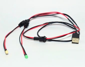 USB-driven flerfärgad LED-ljussats, gör-det-själv-skolprojekt, 5V
