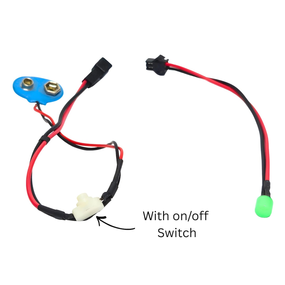 9V Battery Connector With LED, On/off Switch, DIY Project Ready - Etsy