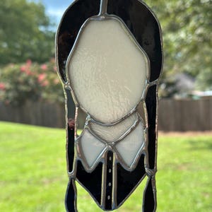 Wednesday Addams Stained Glass Suncatcher