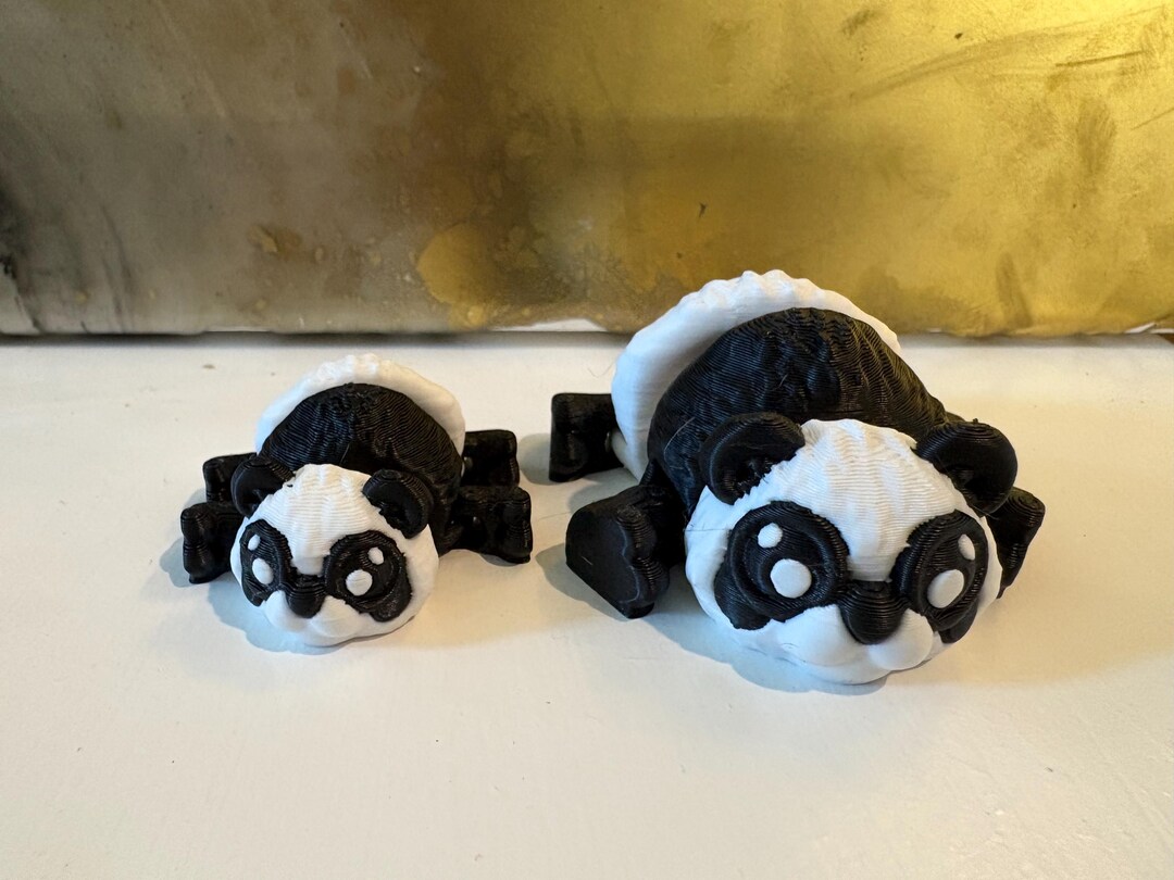 3D Printed Panda Bear Articulated Fidget Toy Desktop Decor - Etsy