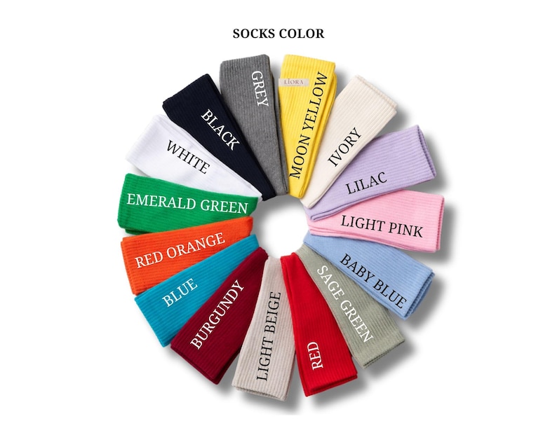 Custom Logo Socks, Personalized Embroidered Business Socks, Pilates Studio Socks, Corporate Gifts, Company Merchandise, Custom Team Socks image 3