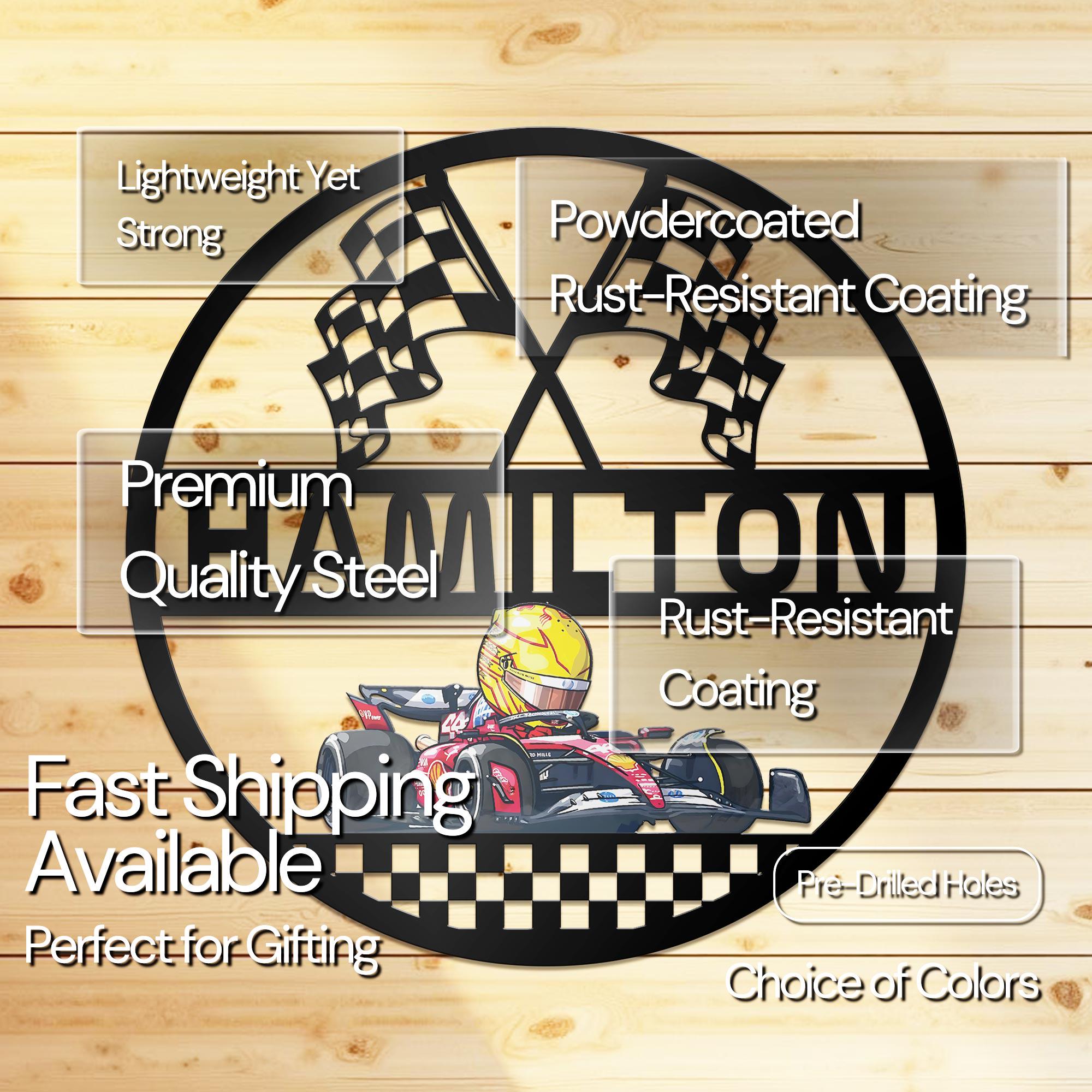 Formula 1 Kids Name Metal Sign, Personalized Race Car Driver Wall Art ...