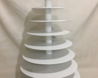 9 Tier Custom Made Large Cupcake Stand. Holds up to 275 cupcakes and can be converted to smaller stands.