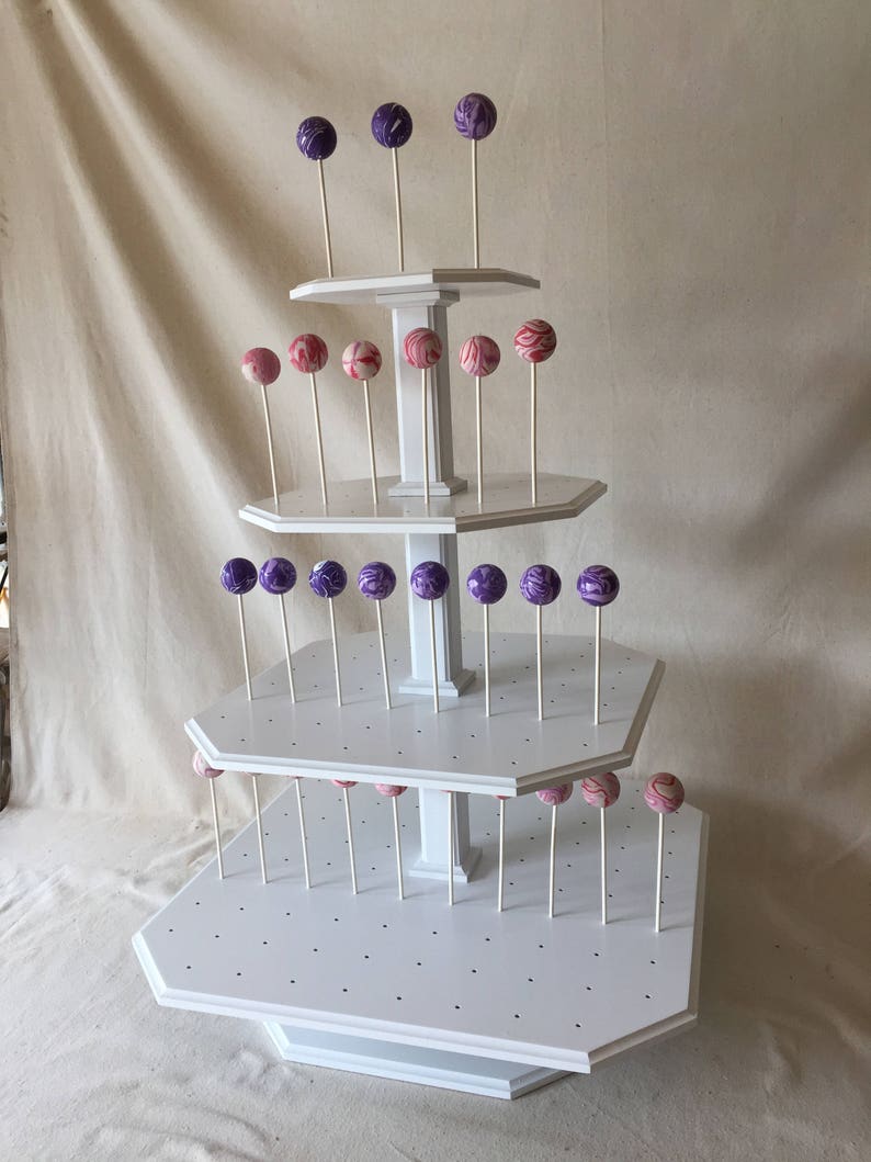 Fancy 4 Tier Custom Made Cake Pop Stand. Holds 184 Cake Pops. Etsy