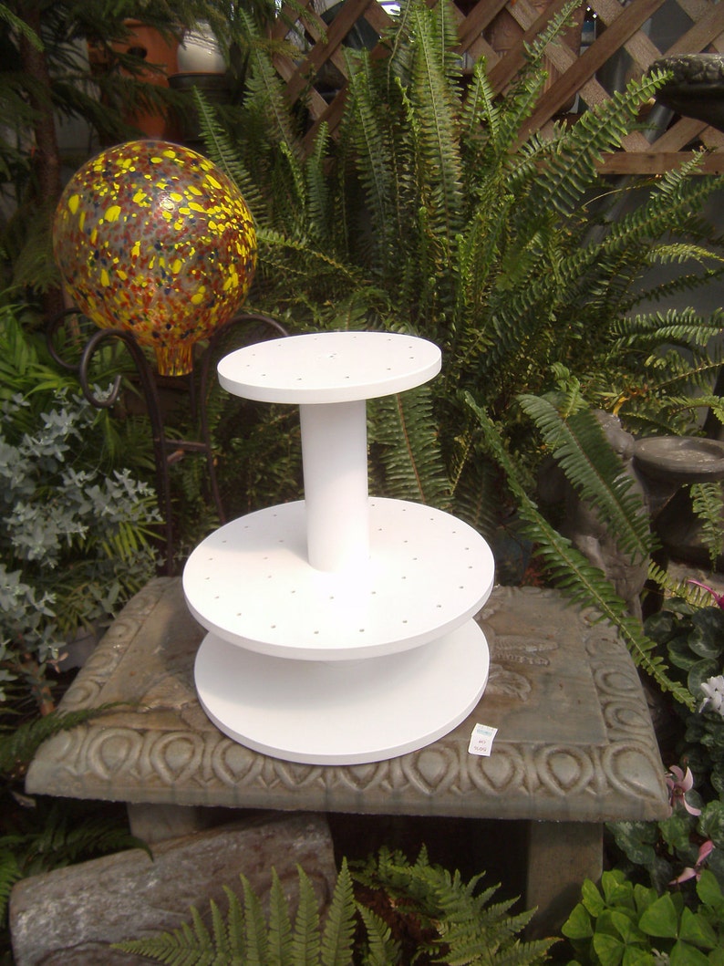 2 Tier Round Custom Made Cake Pop Stand. Holds 48 Cake Pops. Etsy