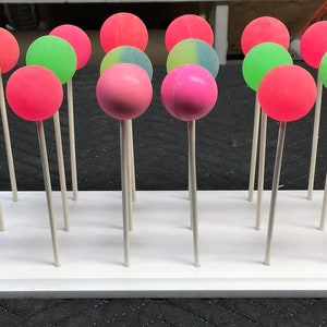 24 Count Cake Pop Stand.  Rectangular 6 x 16 Inches.